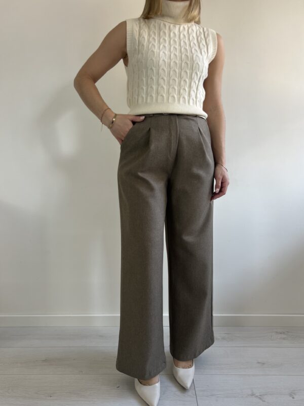 PANTALONE PASSEPARTOUT TAUPE