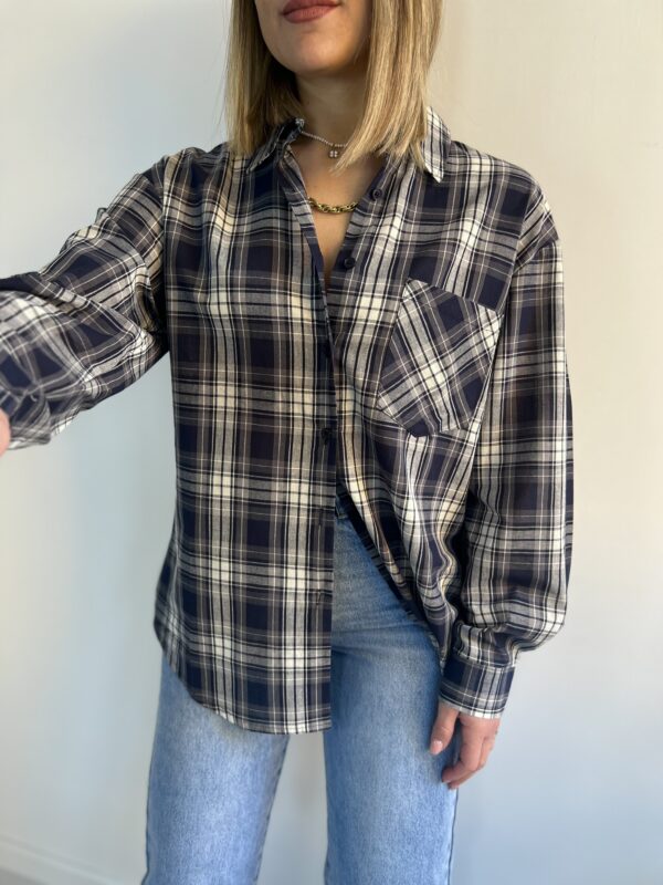 CAMICIA TARTAN BLU