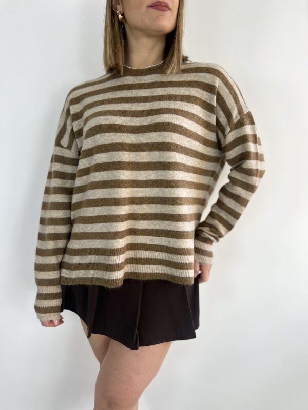 PULL STRIPES BISCOTTO