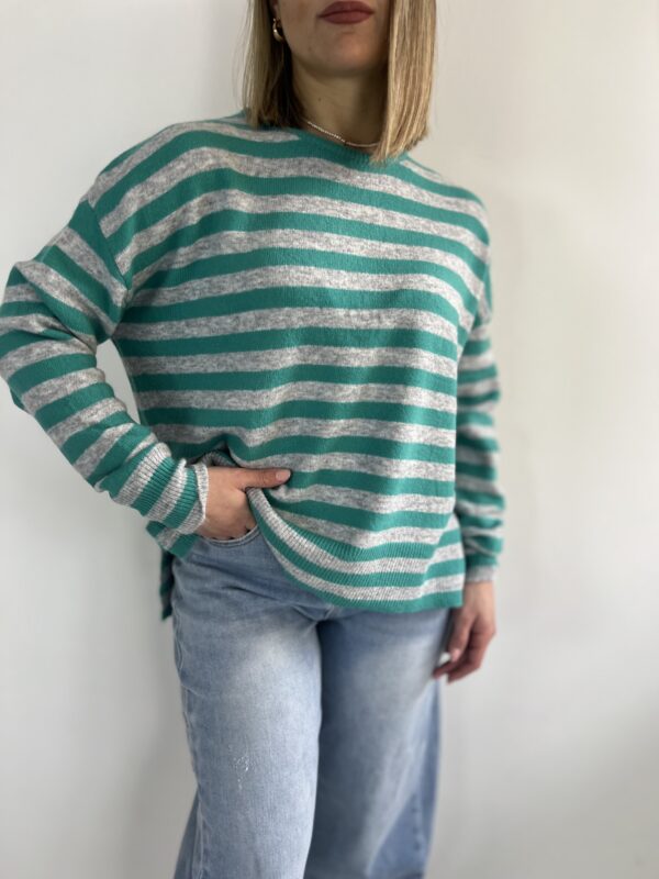 PULL STRIPES VERDE