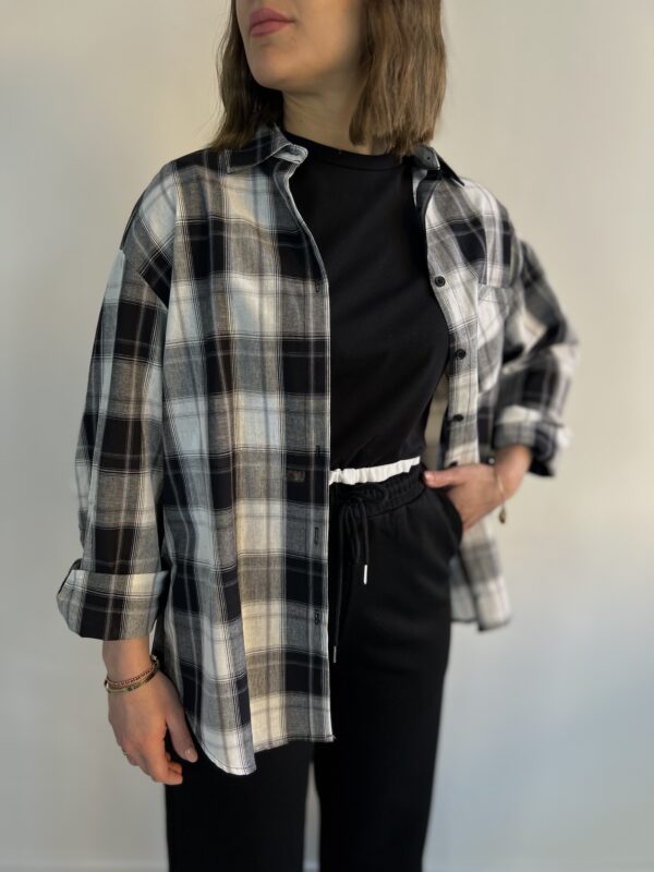 CAMICIA TARTAN B&W