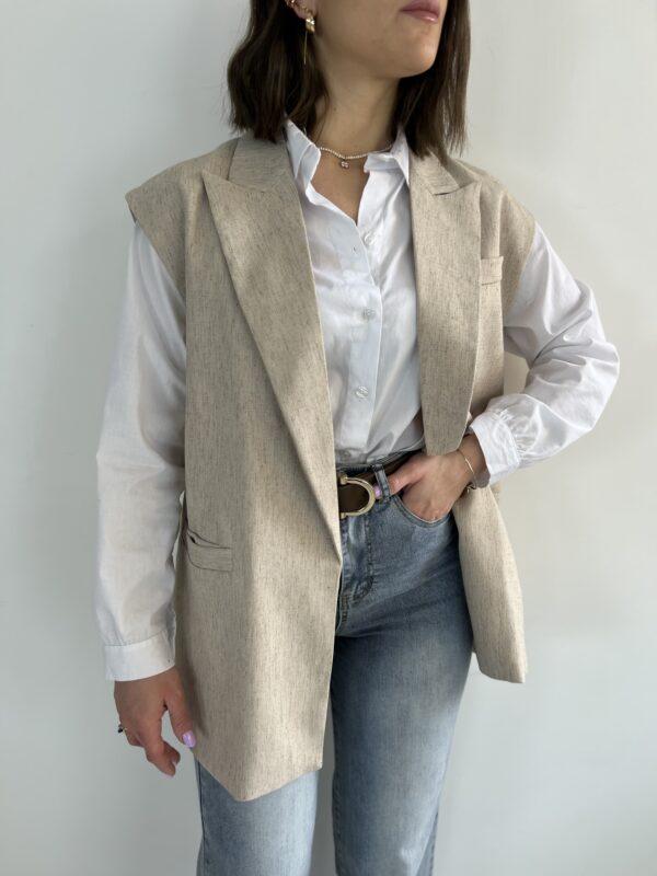 GIACCA/GILET MARGOT SABBIA